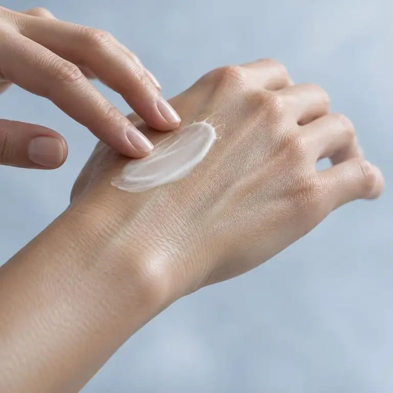 在手背塗抹保濕護手霜｜Applying moisturising hand cream