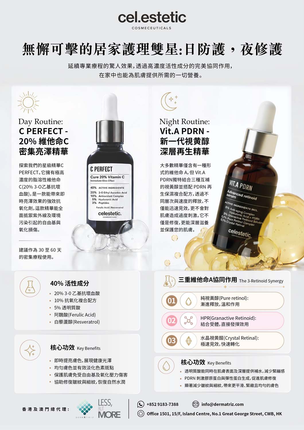 cel.estetic cel.estetic 2026-10 C Perfect and Vitamin A Serums brochure cover